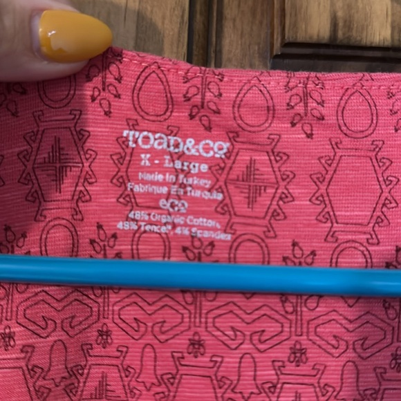 Toad&Co pink dress with pattern XL - Picture 2 of 3